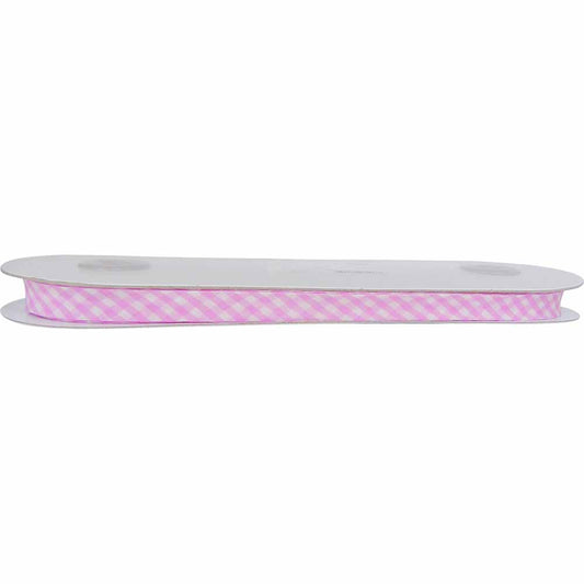 UNIQUE Extra Wide Double Fold Printed Bias Tape 14 mm × 25 m – Baby Pink