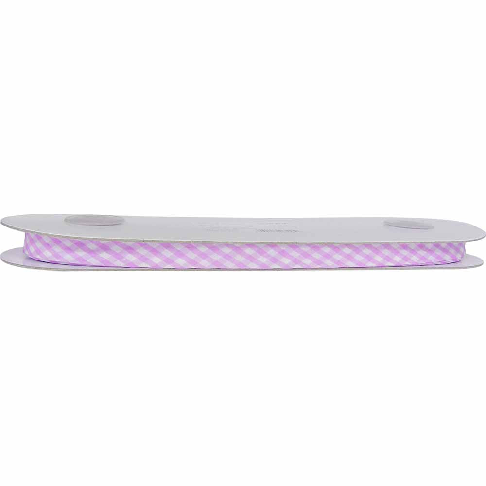 UNIQUE Extra Wide Double Fold Printed Bias Tape 14 mm × 25 m – Lilac