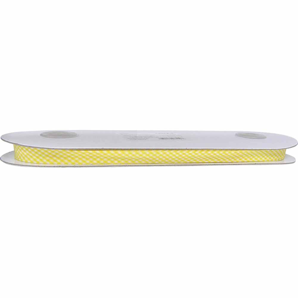 UNIQUE Extra Wide Double Fold Printed Bias Tape 14 mm × 25 m – Yellow