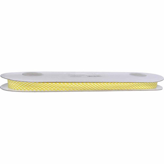 UNIQUE Extra Wide Double Fold Printed Bias Tape 14 mm × 25 m – Yellow