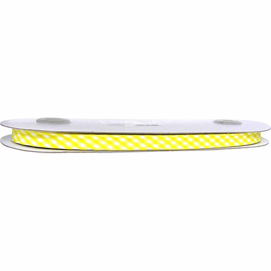 UNIQUE Extra Wide Double Fold Printed Bias Tape 14 mm × 25 m – Yellow
