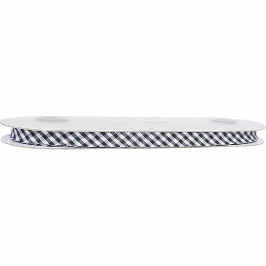 UNIQUE Extra Wide Double Fold Printed Bias Tape 14 mm × 25 m – Black