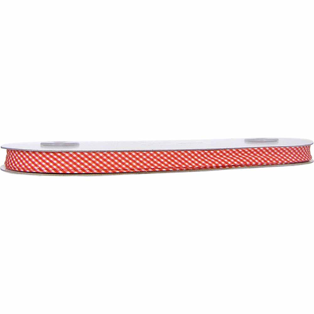 UNIQUE Extra Wide Double Fold Printed Bias Tape 14 mm × 25 m – Red