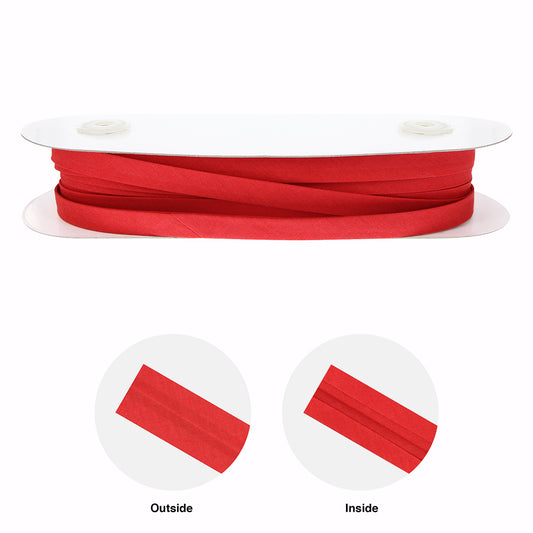 UNIQUE Extra Wide Double Fold Bias Tape — 16mm x 25m — Scarlet