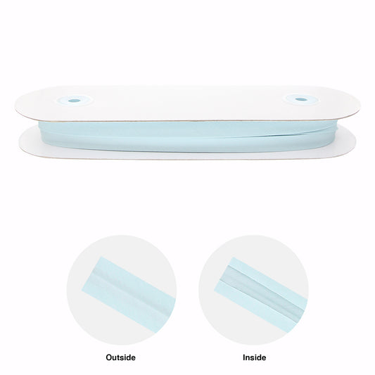 UNIQUE Extra Wide Double Fold Bias Tape — 16mm x 25m — Light Blue