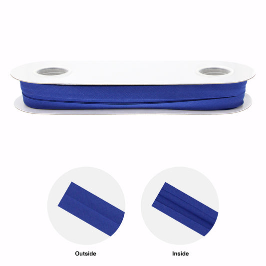 UNIQUE Extra Wide Double Fold Bias Tape — 16mm x 25m — Royal