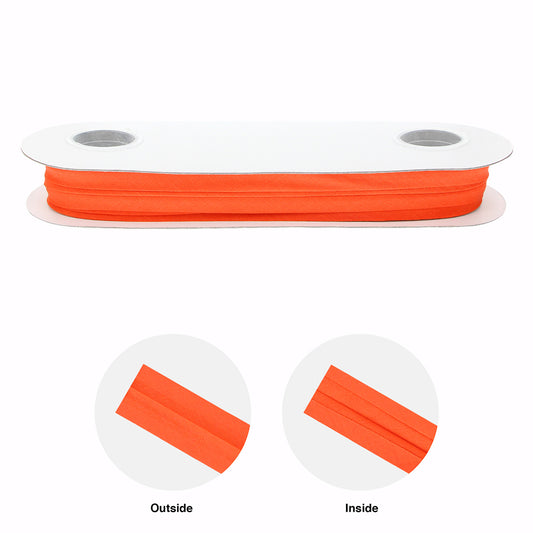 UNIQUE Extra Wide Double Fold Bias Tape — 16mm x 25m — Orange