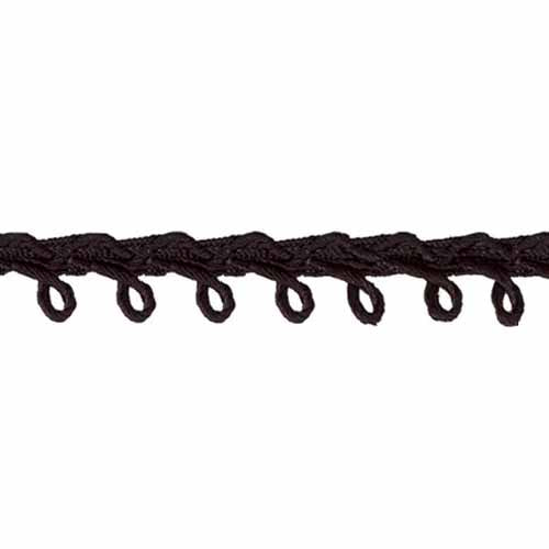 CREATIV DÉCOR Picot Trim 6mm x 25m - Black