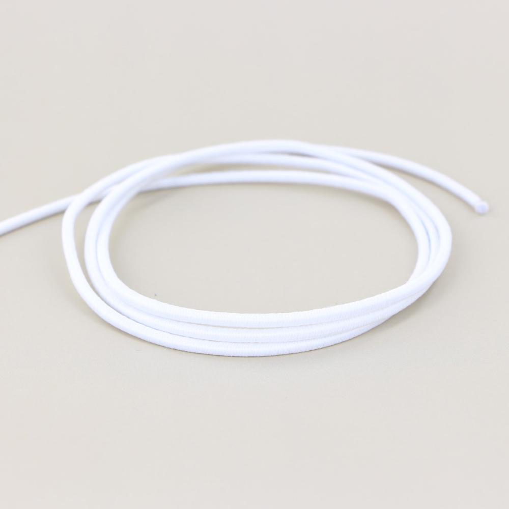 CREATIV DECOR Elastic Cord 3 mm White