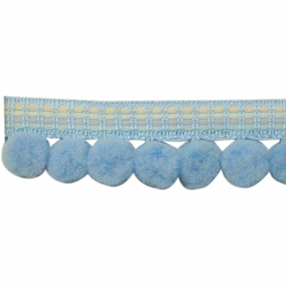 CREATIV DÉCOR Ball Fringe 29mm x 15m - Blue