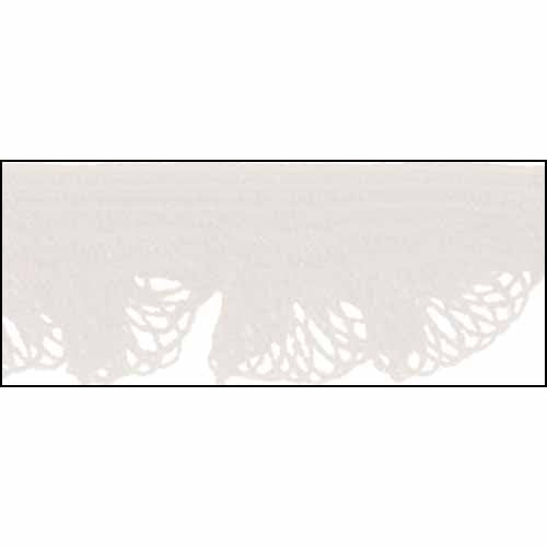 CREATIV DÉCOR Novelty Ruffle 14mm x 20m - White