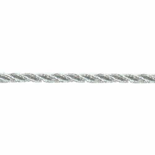 CREATIV DÉCOR Metallic Twisted Cord 2mm x 36m - Silver