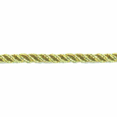 CREATIV DÉCOR Metallic Twisted Cords 2.5mm x 22m - Gold
