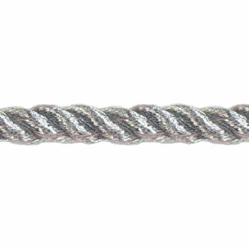 CREATIV DÉCOR Metallic Twisted Cords 6mm x 9m - Silver