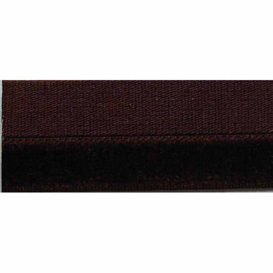 CREATIV DÉCOR Velvet Foldover Elastic – 10m – Brown
