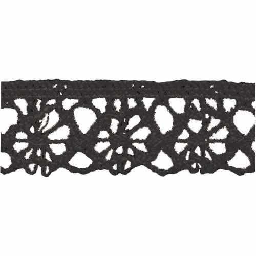 CREATIV DÉCOR Lace – Black – 15mm × 25m