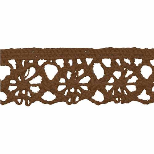 CREATIV DÉCOR Lace – Brown – 15mm × 25m