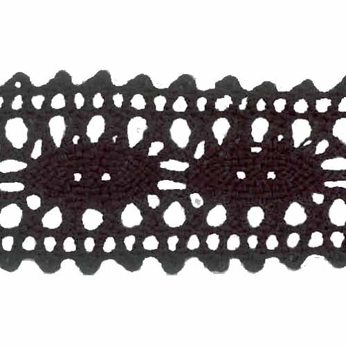 CREATIV DÉCOR Lace – Black – 25mm × 20m