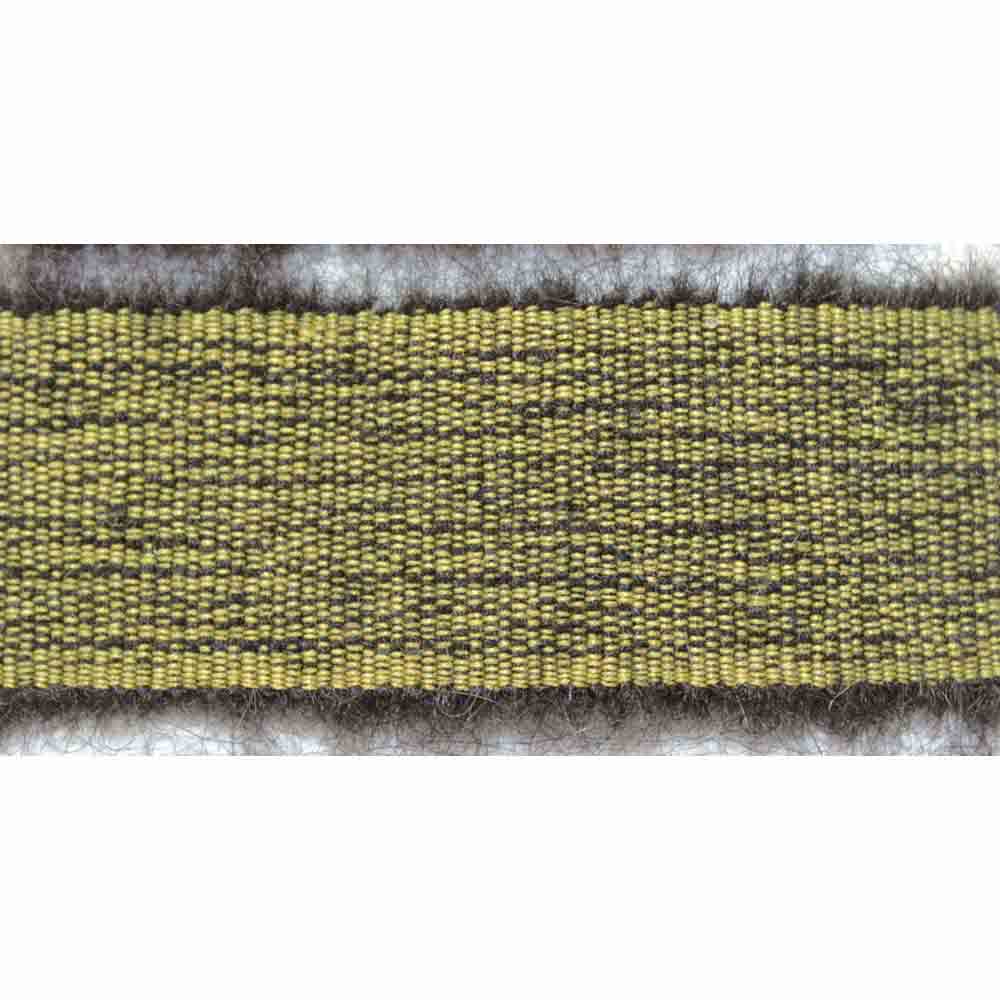 CREATIV DÉCOR Woolly Grosgrain – Black/Gold – 25mm x 12m