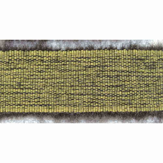 CREATIV DÉCOR Woolly Grosgrain – Black/Gold – 25mm x 12m