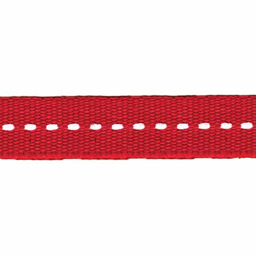 CREATIV DÉCOR Single Saddle Stitch Ribbon – Red – 10mm × 20m