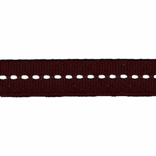 CREATIV DÉCOR Single Saddle Stitch Ribbon 10mm x 20m - Brown