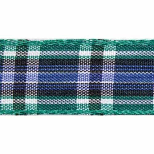 CREATIV DÉCOR Tartan Ribbon – Green/White – 48mm x 25m