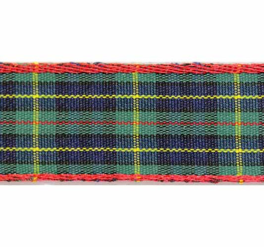 CREATIV DÉCOR Tartan Ribbon – Green/Navy – 48mm x 25m