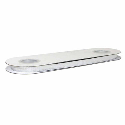 CREATIV DECOR Decorative Metallic Ribbon 9mm x 50m - Silver