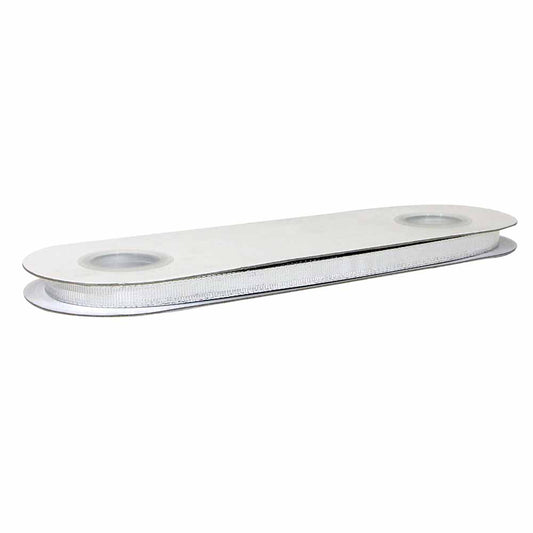 CREATIV DECOR Decorative Metallic Ribbon 9mm x 50m - Silver