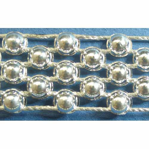 CREATIV DÉCOR Beads Braid 12mm x 10m - Silver