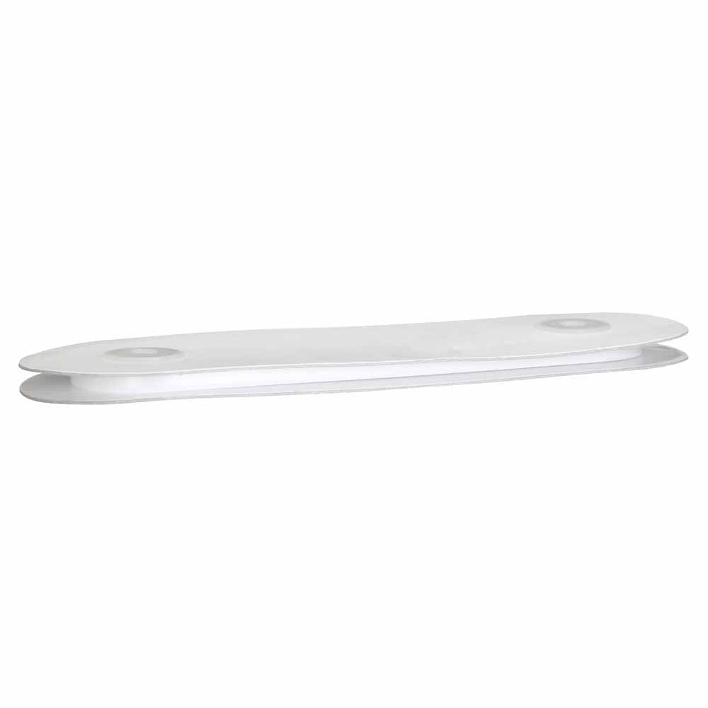CREATIV DÉCOR Double Face Satin Ribbon 6mm x 40m - White