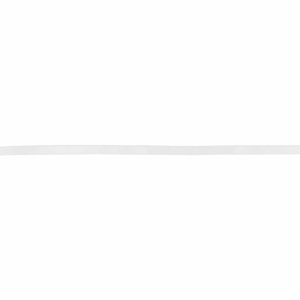CREATIV DÉCOR Double Face Satin Ribbon 6 mm x 40 m - White - alternate view