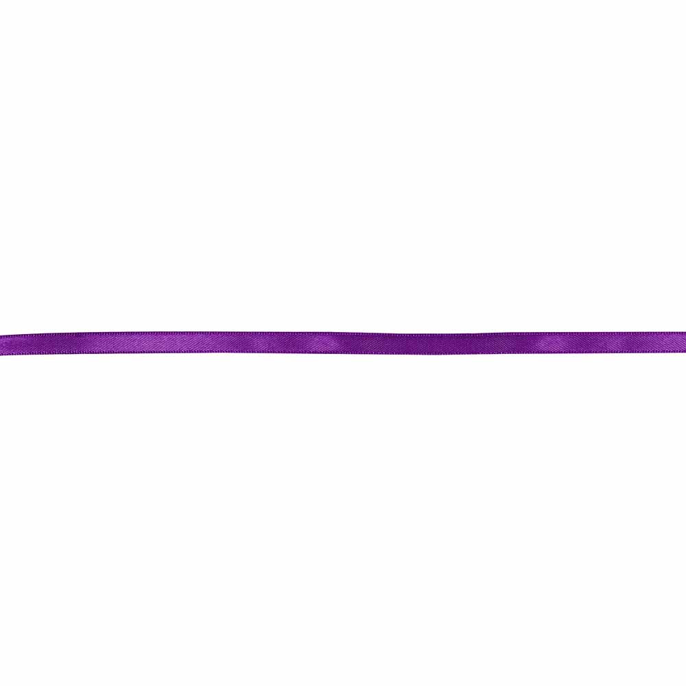 CREATIV DÉCOR Double Face Satin Ribbon 6 mm x 40m - Purple - alternate view