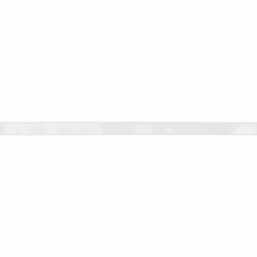 CREATIV DÉCOR Double Face Satin Ribbon 9 mm x 40m - White - alternate view