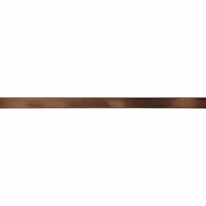 CREATIV DÉCOR Double Face Satin Ribbon 9 mm x 40m - Medium Brown - alternate view