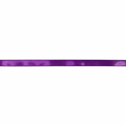 CREATIV DÉCOR Double Face Satin Ribbon 9 mm x 40m - Purple - alternate view