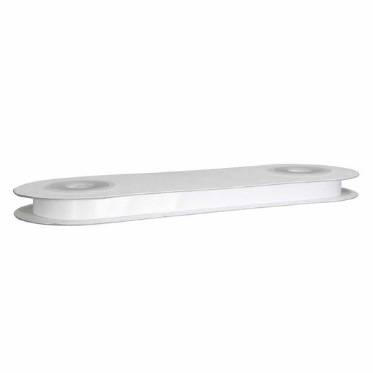 CREATIV DÉCOR Double Face Satin Ribbon 12mm x 40m - White