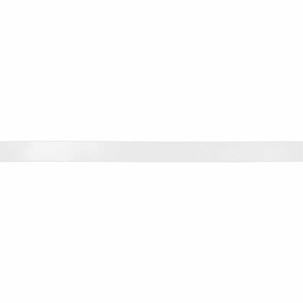 CREATIV DÉCOR Double Face Satin Ribbon 12 mm x 40m - White - alternate view