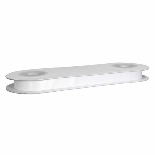 CREATIV DÉCOR Double Face Satin Ribbon 19mm x 25m - White
