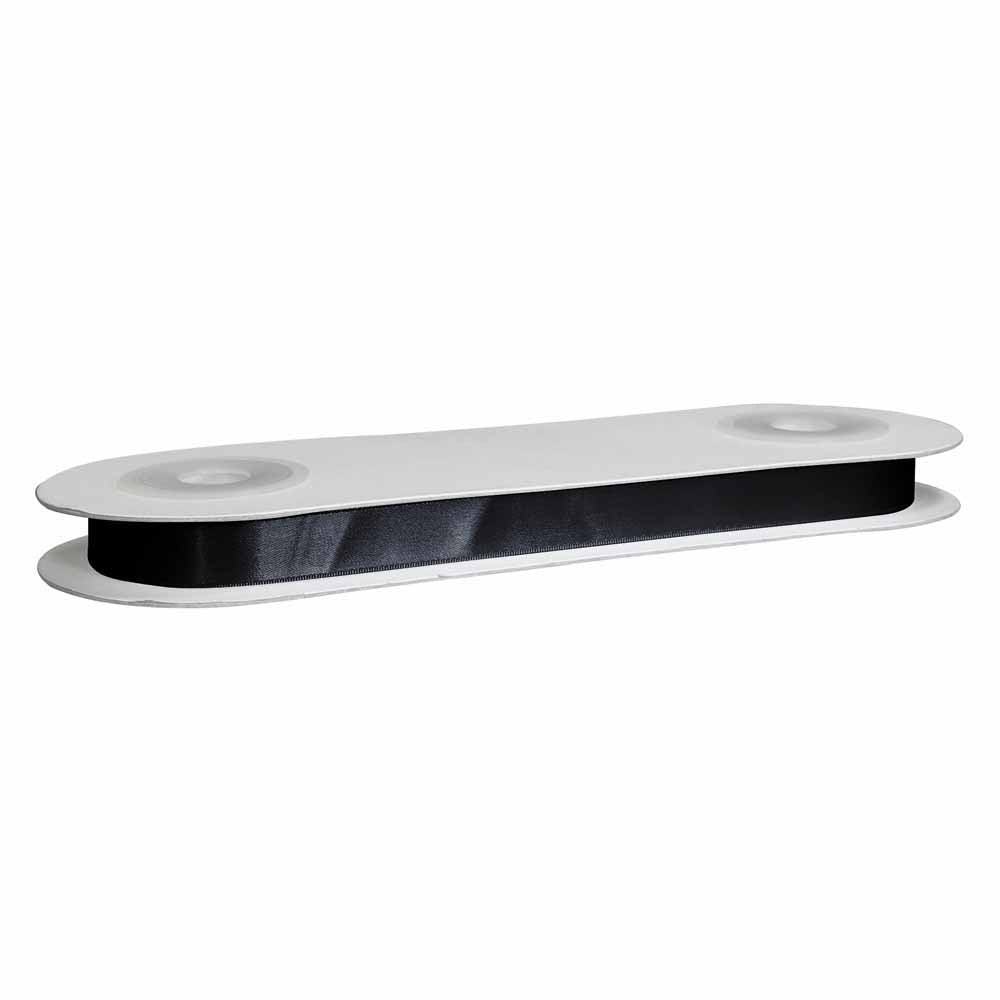 CREATIV DÉCOR Double Face Satin Ribbon 19mm x 25m - Black