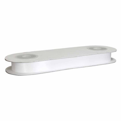 CREATIV DÉCOR Double Face Satin Ribbon 25mm x 25m - White