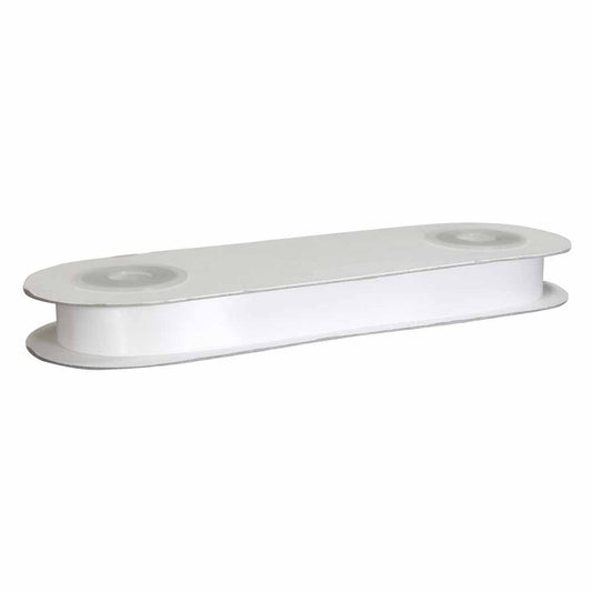 CREATIV DÉCOR Double Face Satin Ribbon 25mm x 25m - White