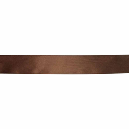 CREATIV DÉCOR Double Face Satin Ribbon 25 mm x 25m - Medium Brown - alternate view
