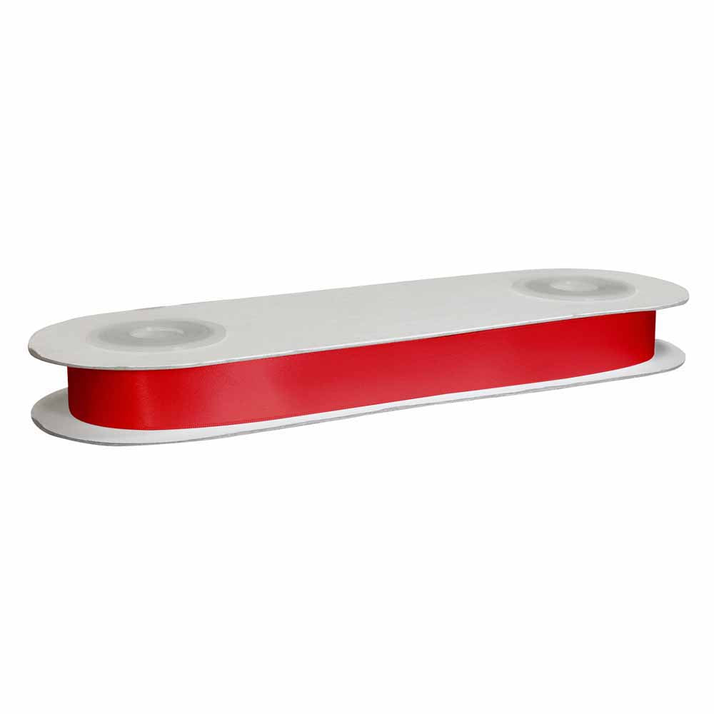CREATIV DÉCOR Double Face Satin Ribbon 25mm x 25m - Red
