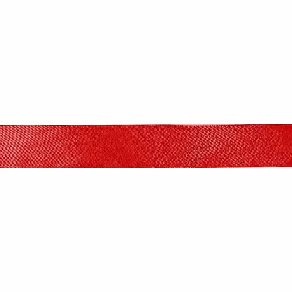 CREATIV DÉCOR Double Face Satin Ribbon 25 mm x 25m - Red - alternate view
