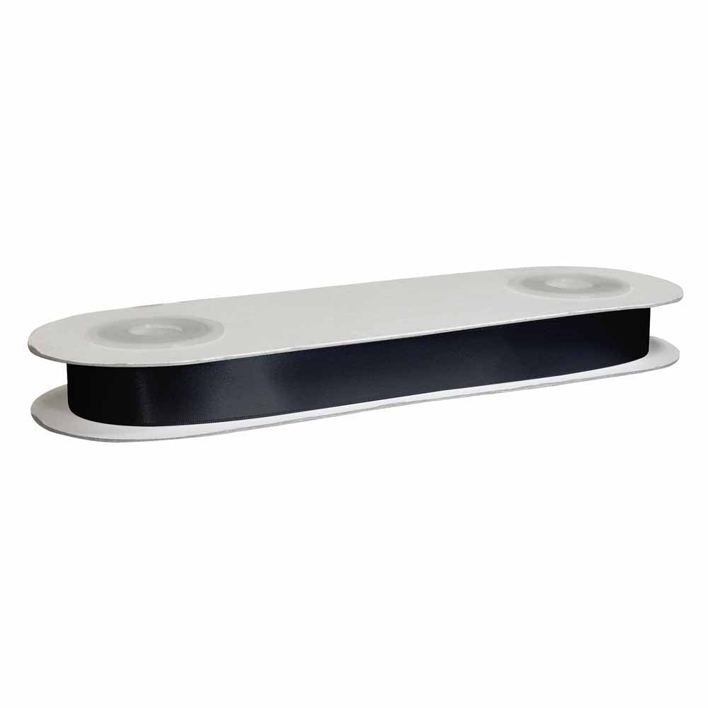 CREATIV DÉCOR Double Face Satin Ribbon 25mm x 25m - Black