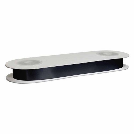 CREATIV DÉCOR Double Face Satin Ribbon 25mm x 25m - Black