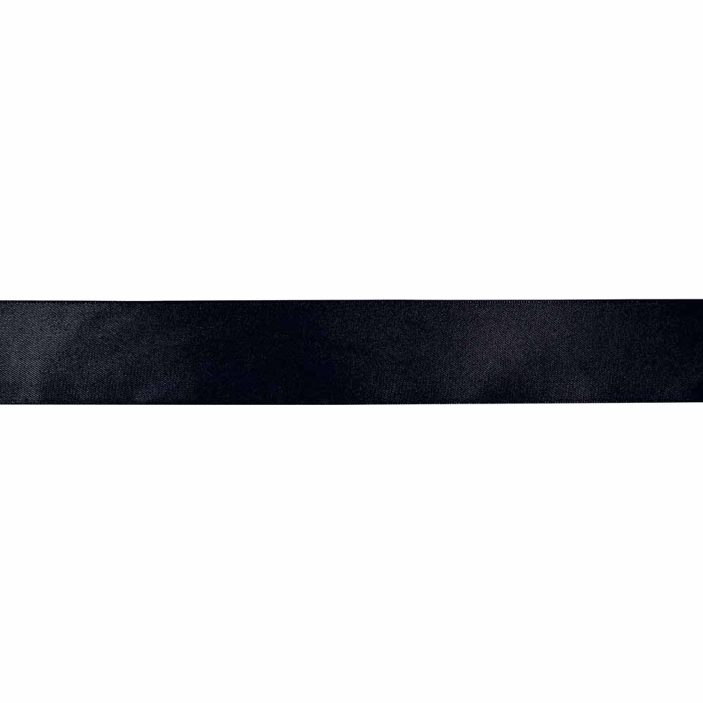 CREATIV DÉCOR Double Face Satin Ribbon 25 mm x 25m - Black - alternate view