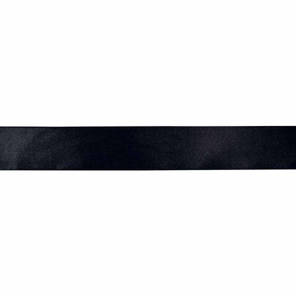 CREATIV DÉCOR Double Face Satin Ribbon 25 mm x 25m - Black - alternate view